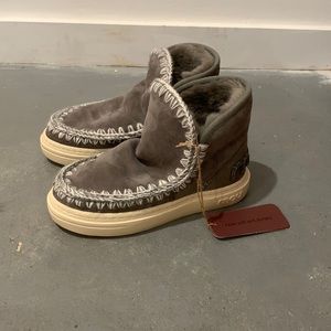 mou sneaker boots with glitter logo